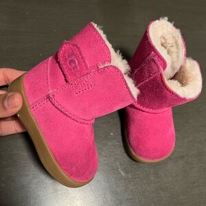 UGG Kids Pink Suede Boots